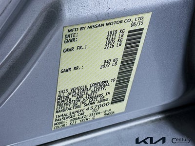 2015 Nissan Altima 2.5 SV