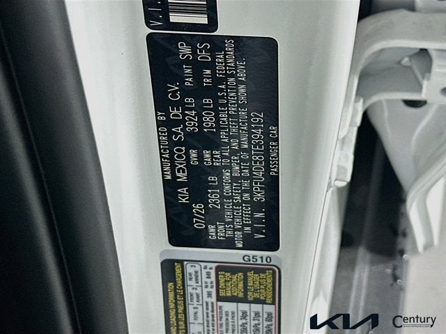 2026 Kia K4 EX