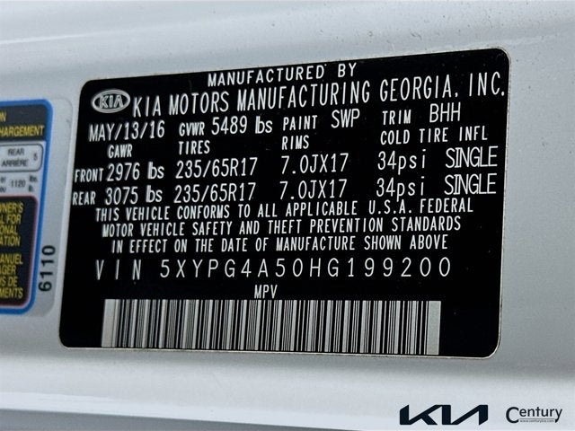 2017 Kia Sorento LX V6