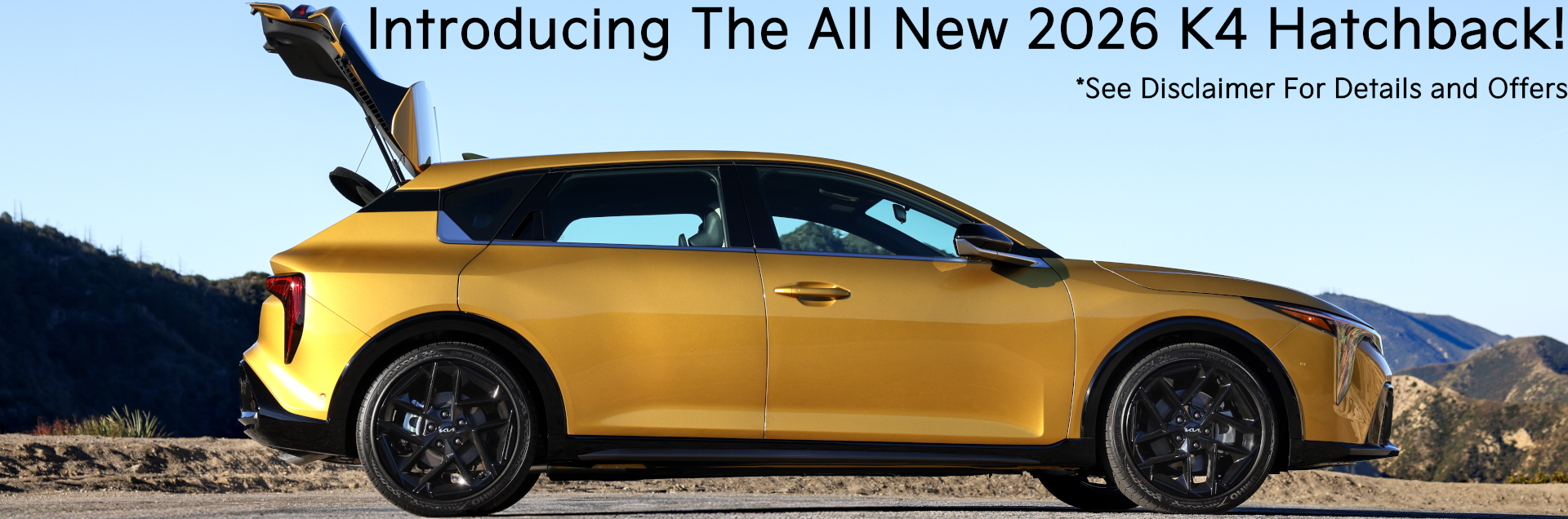 All New K4 Hatchback Offer