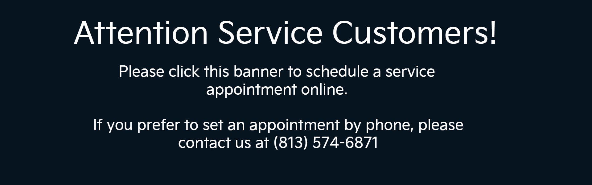 Click here to schedule service